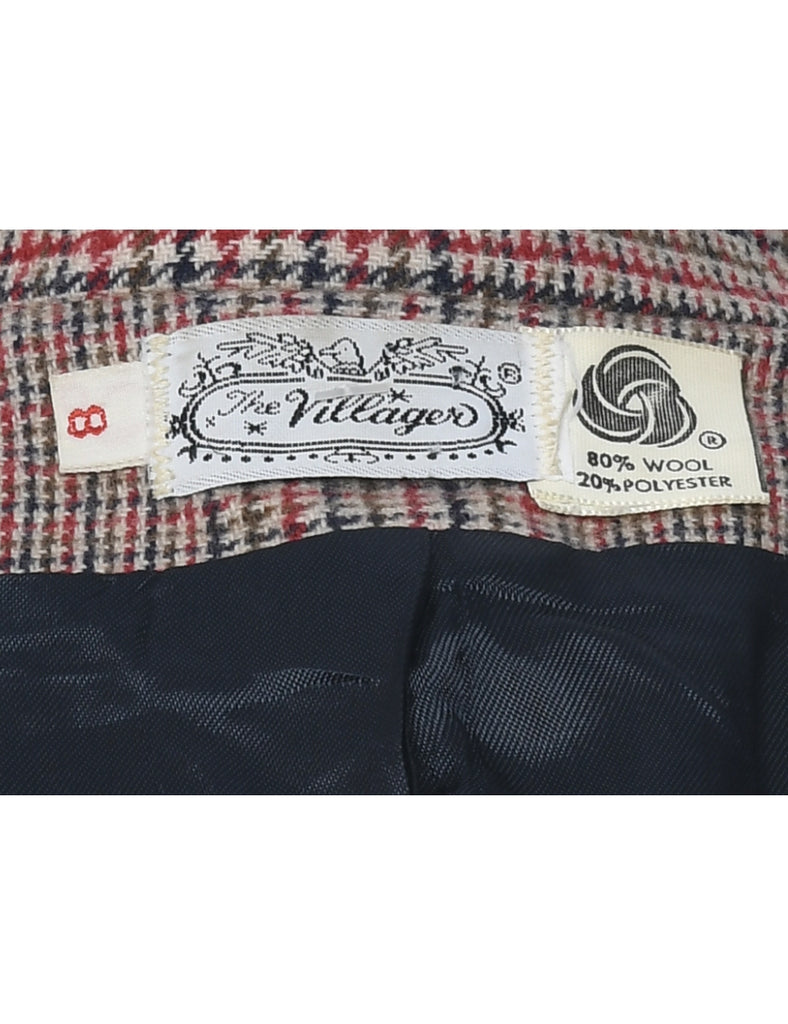 Checked Blazer - S