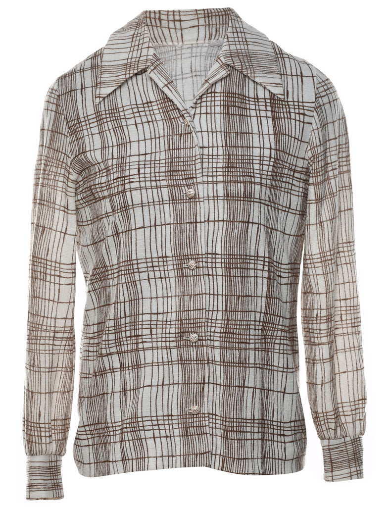 Checked Blouse - M