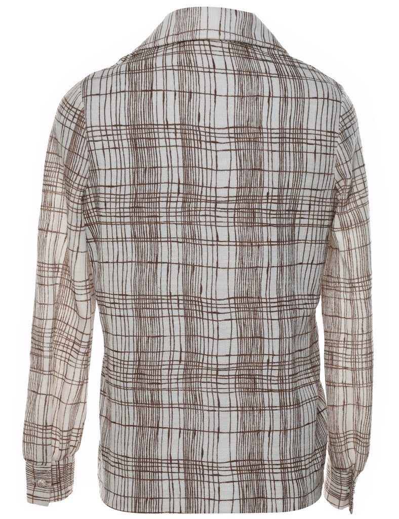 Checked Blouse - M