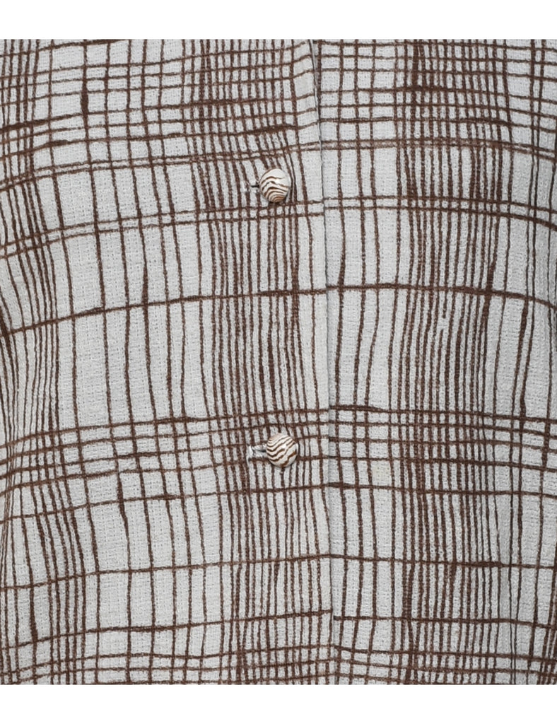 Checked Blouse - M