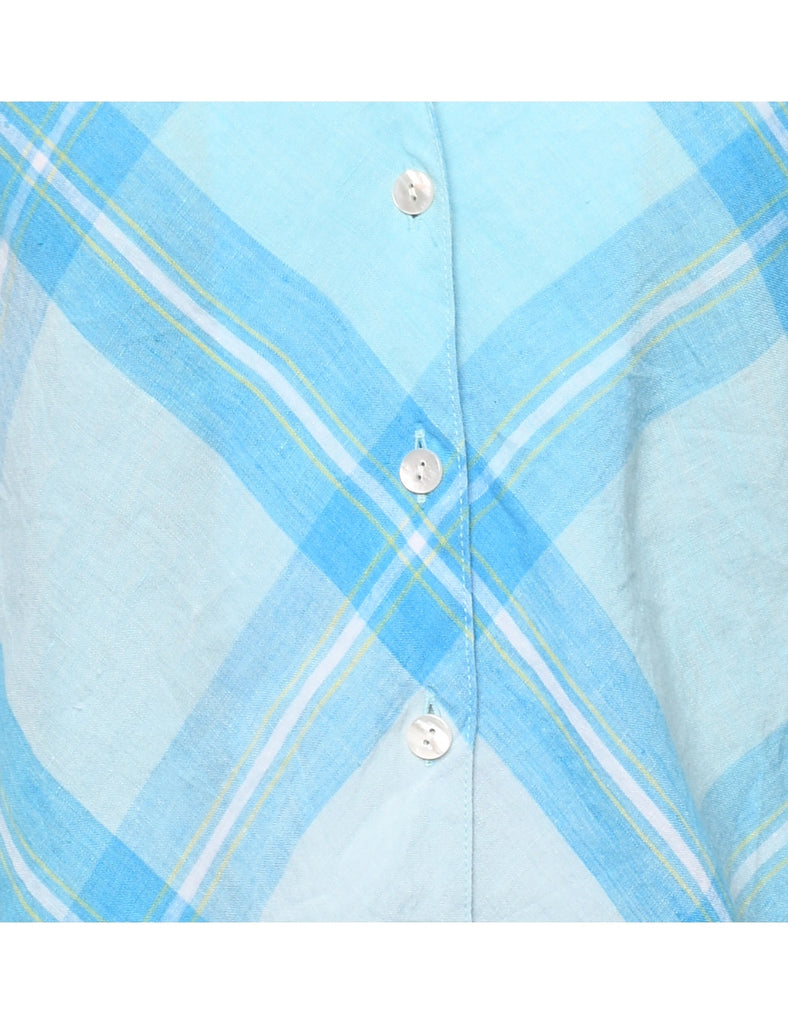 Checked Blue Shirt - M