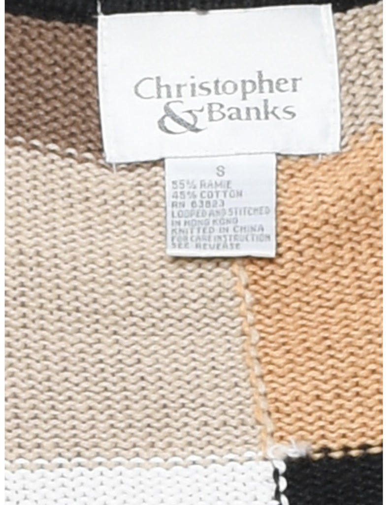 Checked Cardigan - S