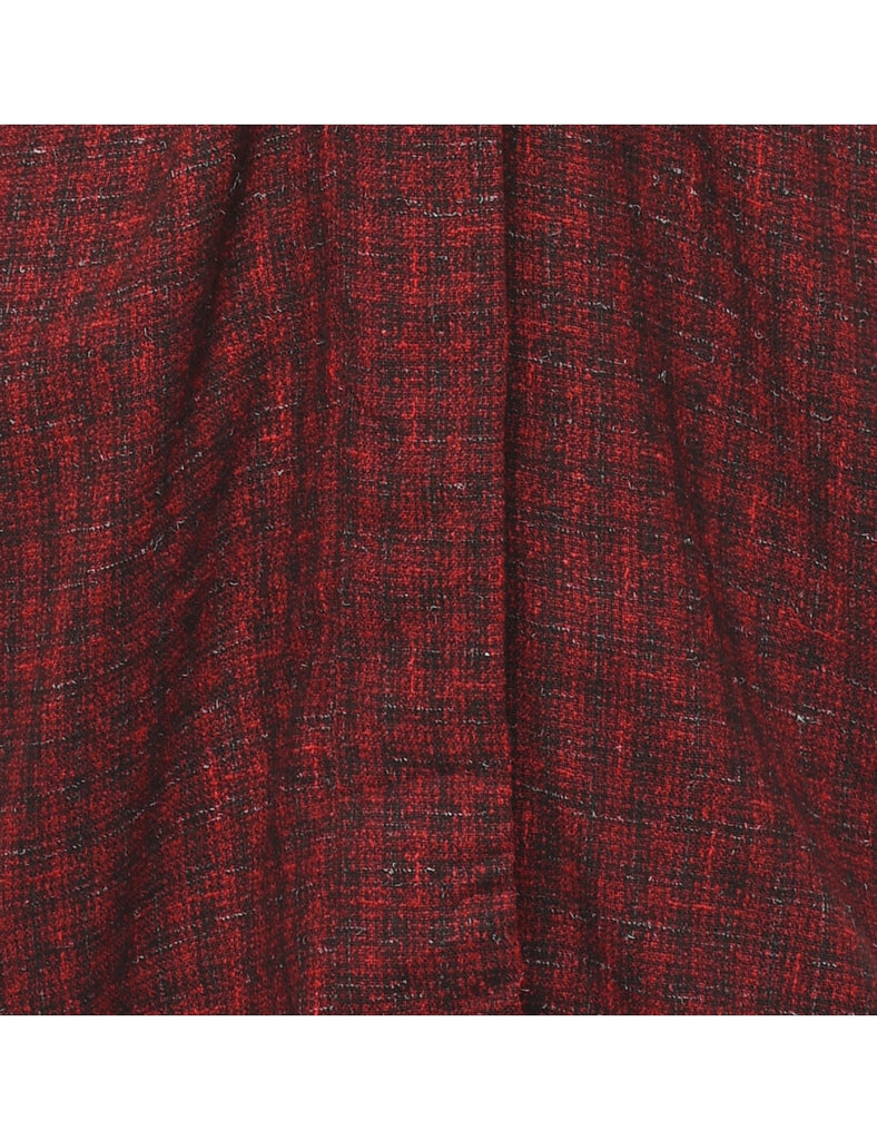 Checked Cropped Kimono - L