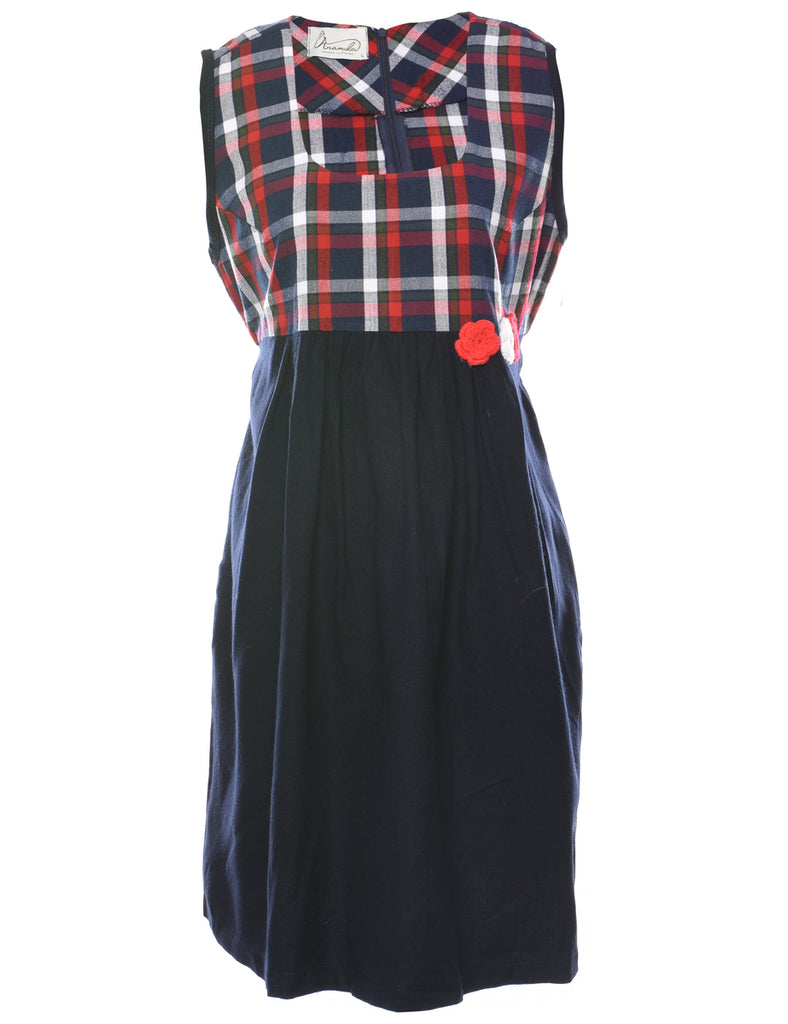Checked Dress - L