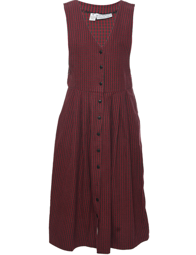Checked Dress - M