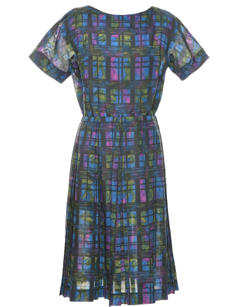 Checked Dress - L