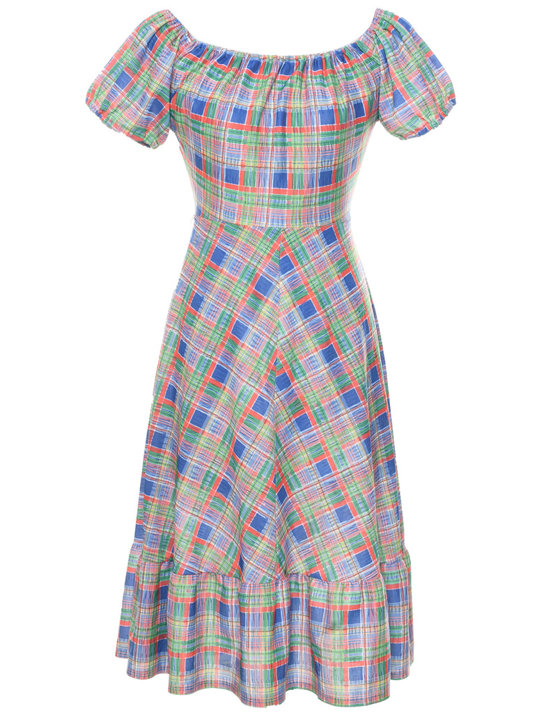 Checked Dress - S