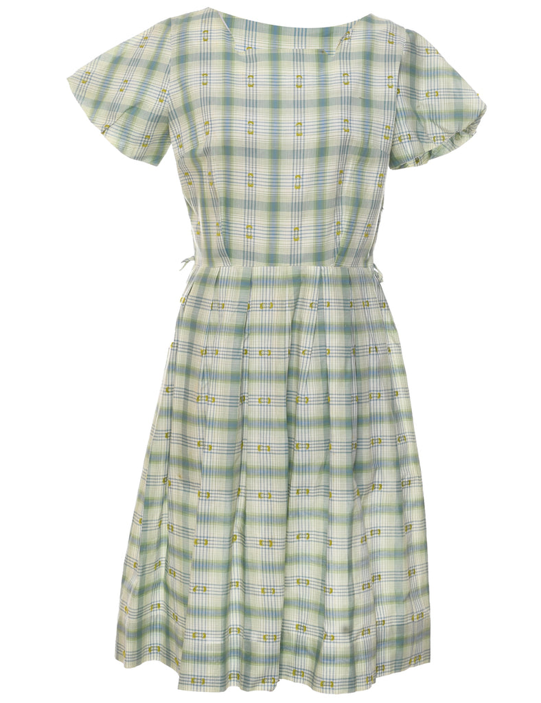 Checked Dress - M
