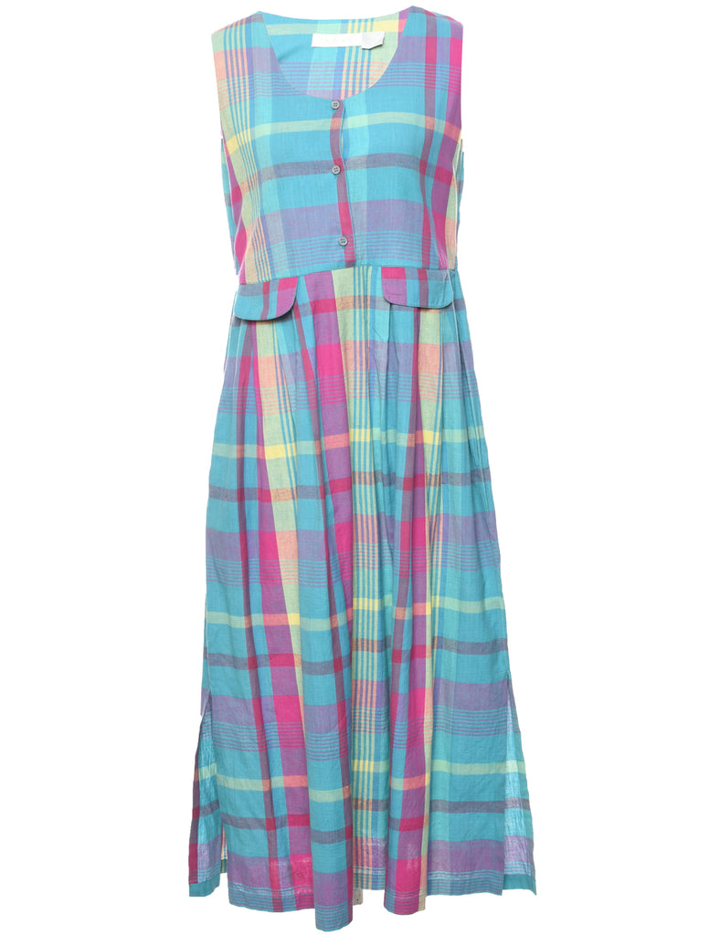 Checked Dress - M