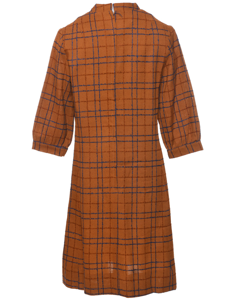 Checked Dress - M