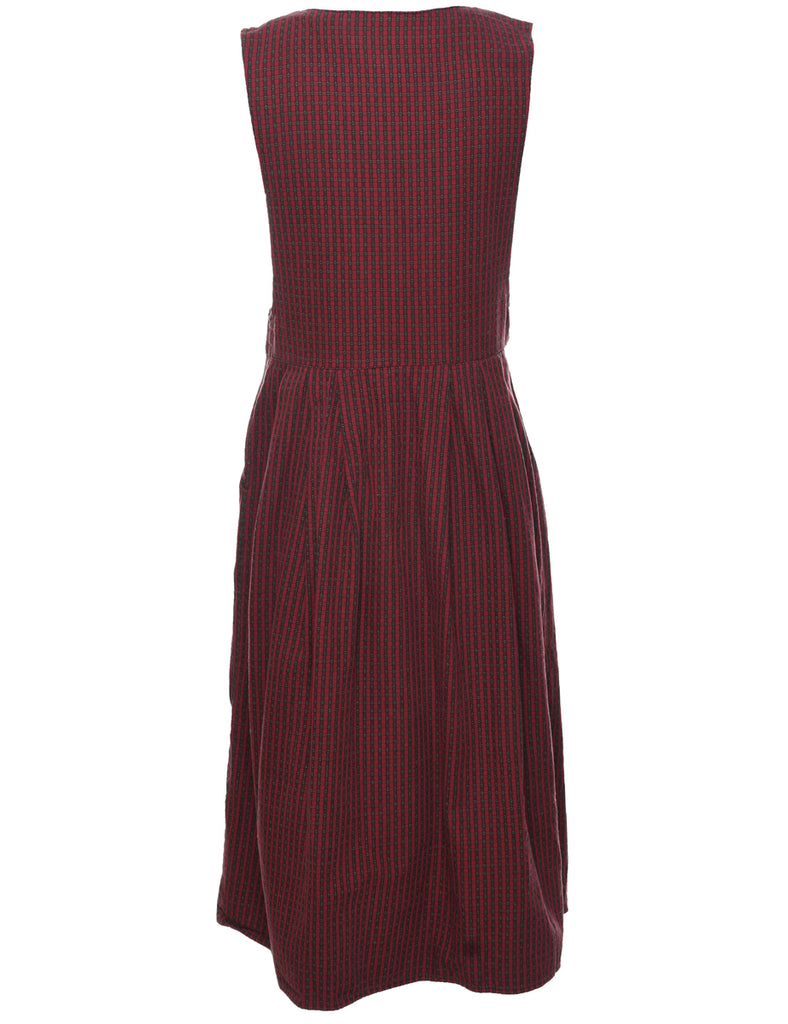 Checked Dress - M