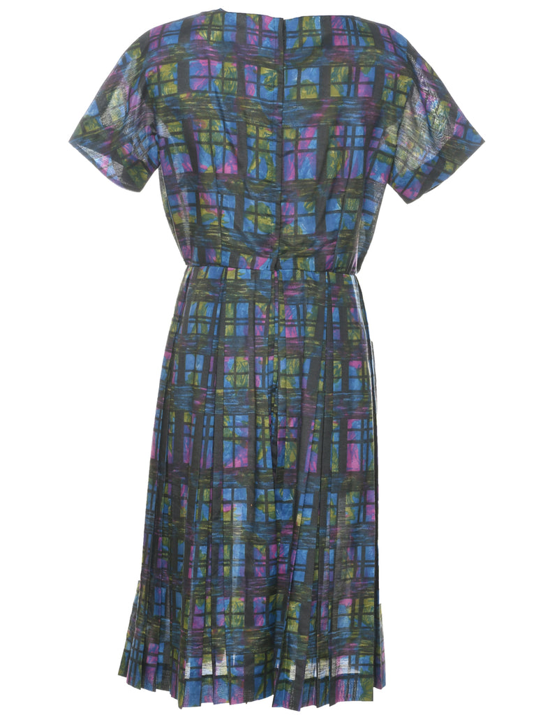 Checked Dress - L