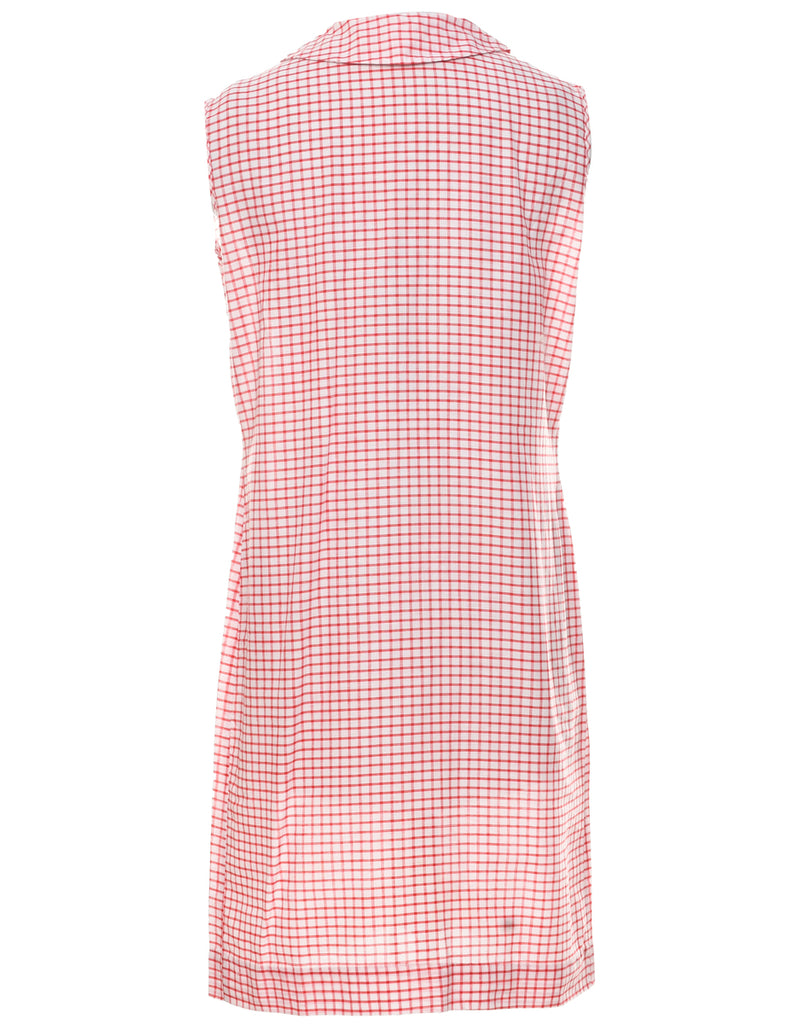 Checked Dress - L