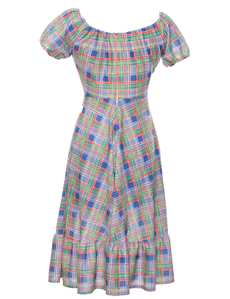 Checked Dress - S