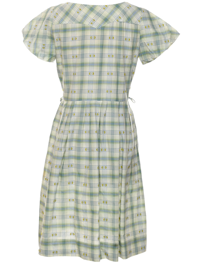 Checked Dress - M
