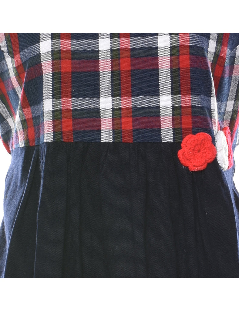 Checked Dress - L