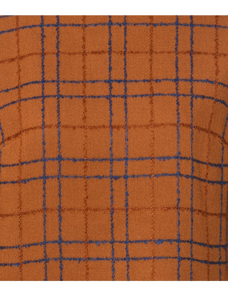 Checked Dress - M