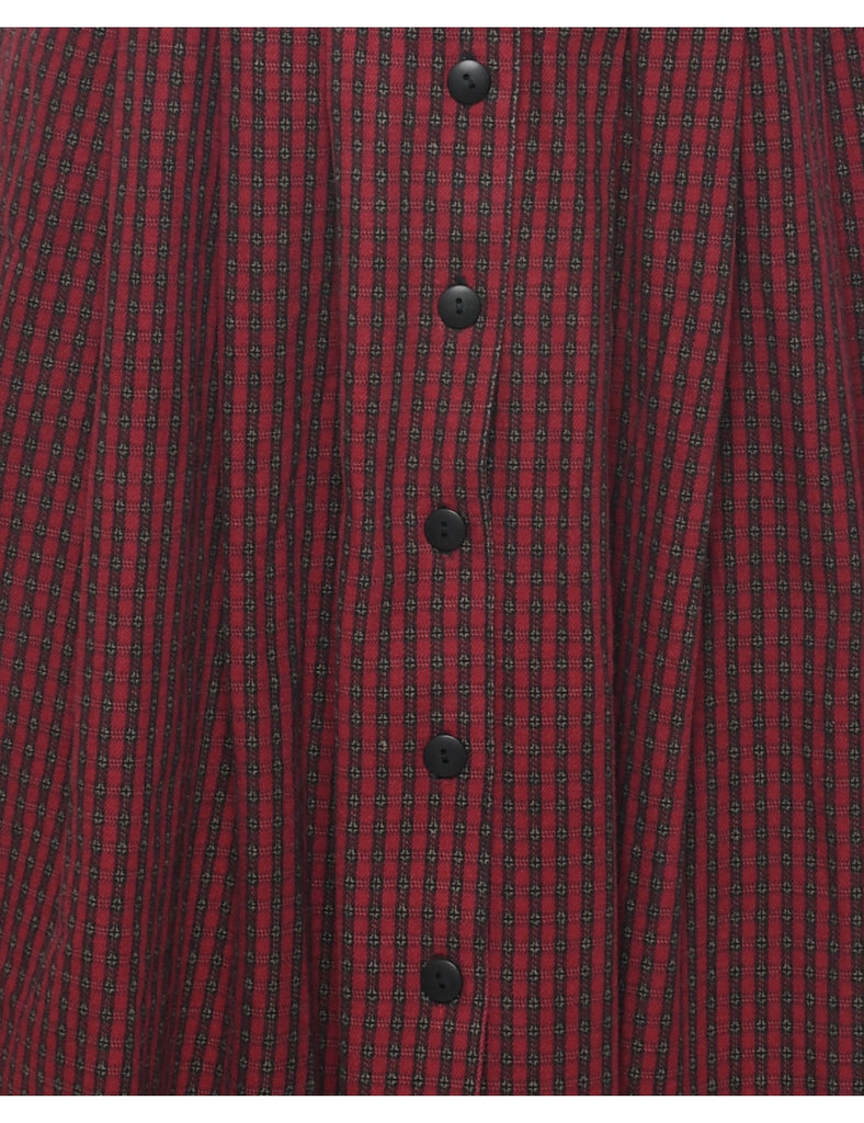 Checked Dress - M