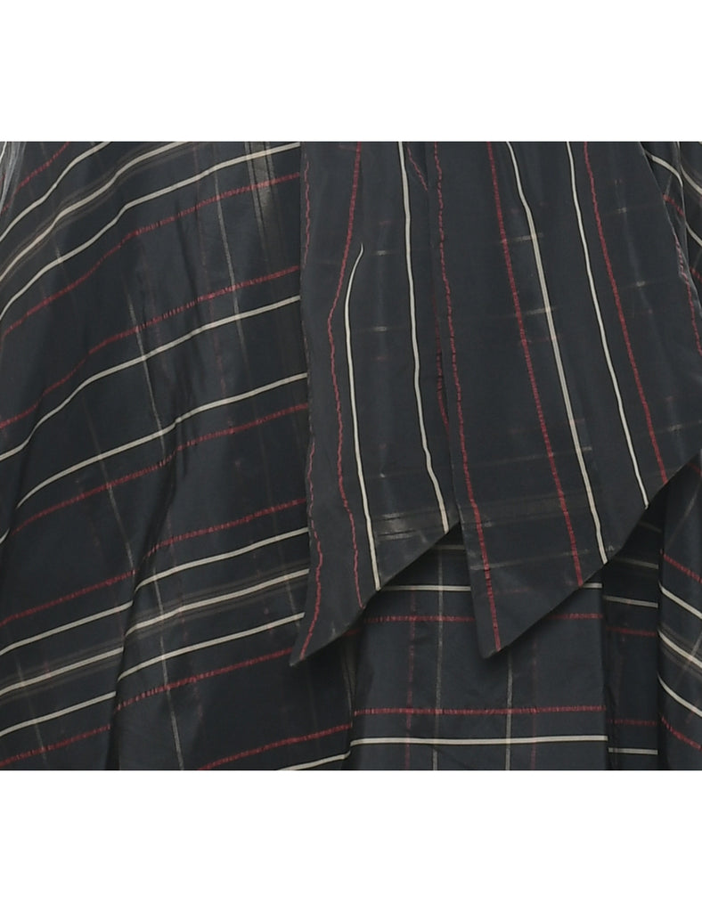 Checked Evening Dress - XS