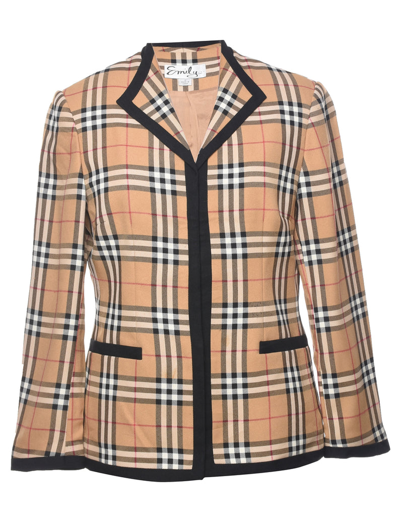 Checked Jacket - M