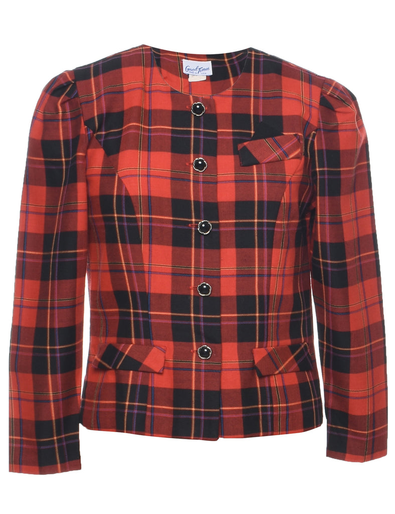 Checked Jacket - M