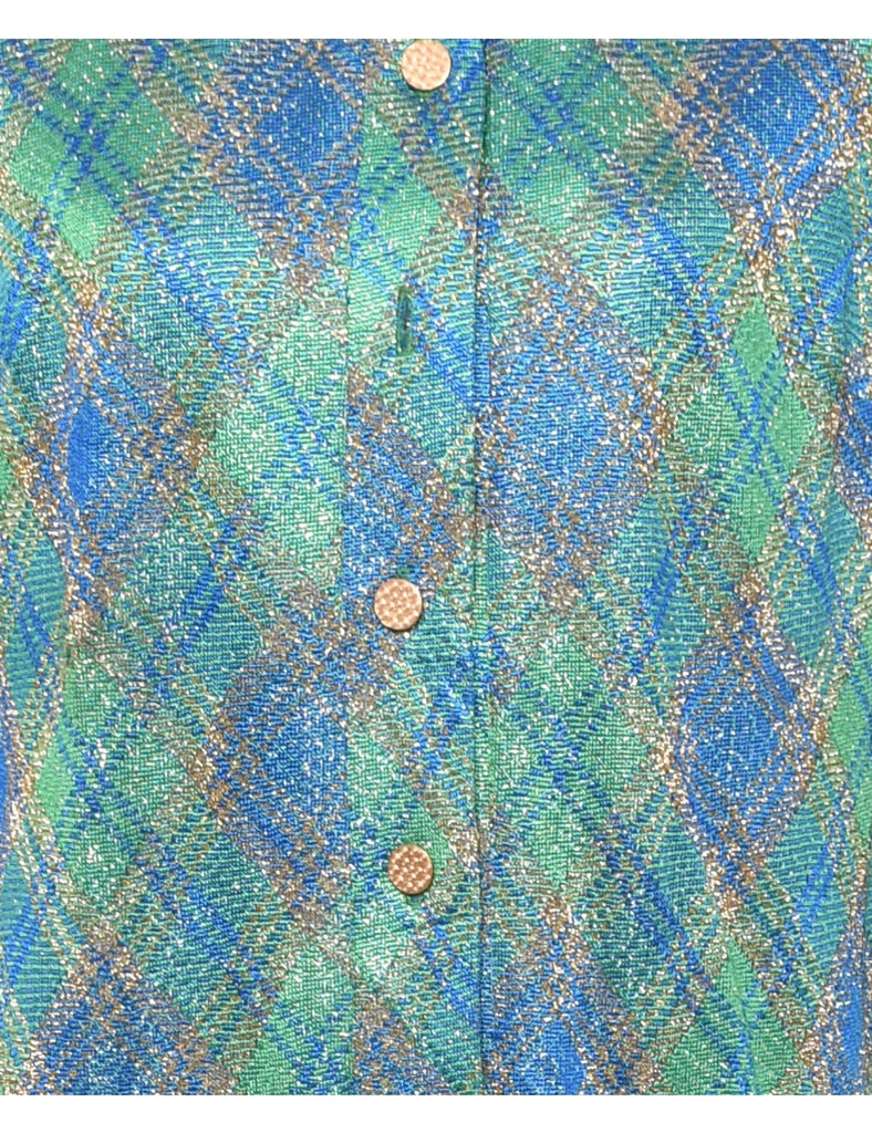 Checked Maxi Dress - L