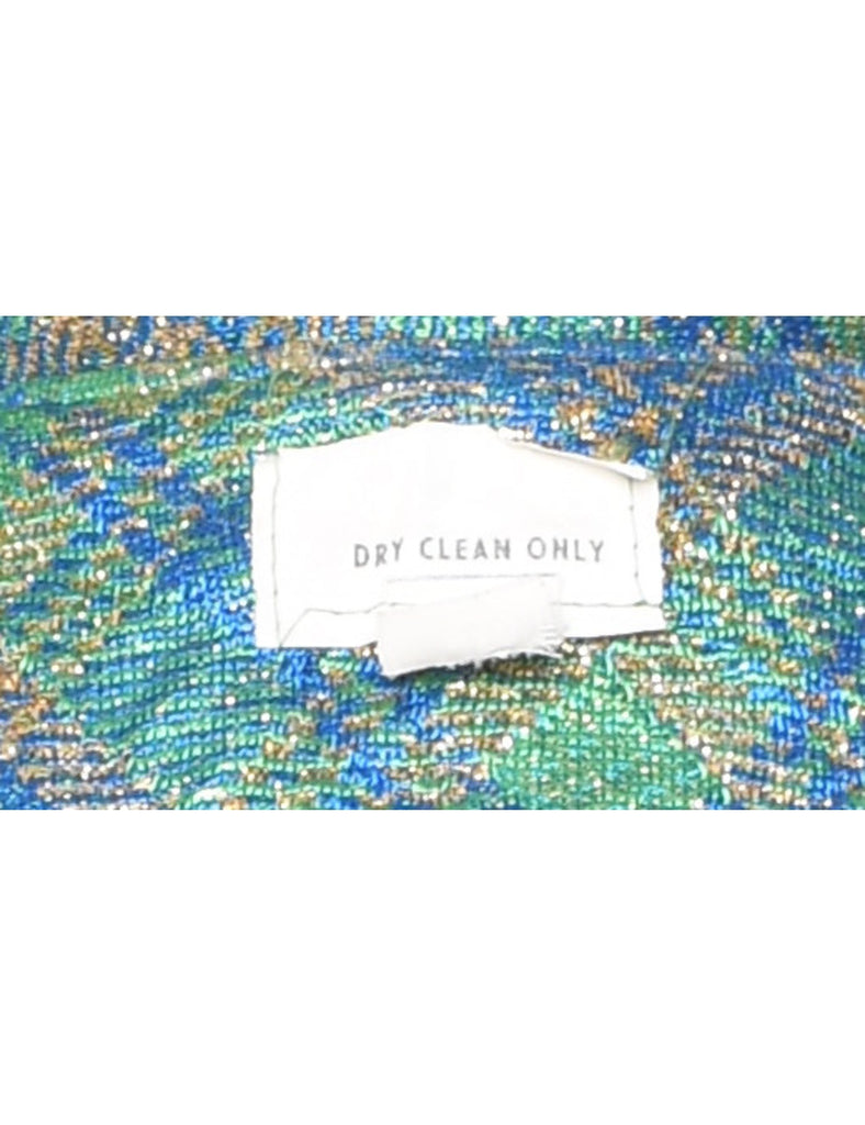 Checked Maxi Dress - L