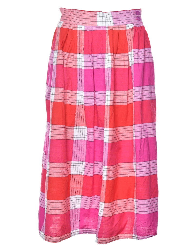 Checked Maxi Skirt - S