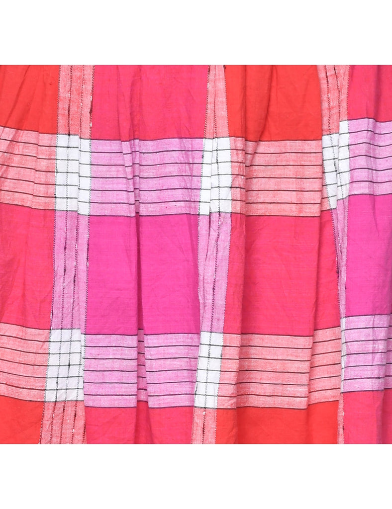 Checked Maxi Skirt - S