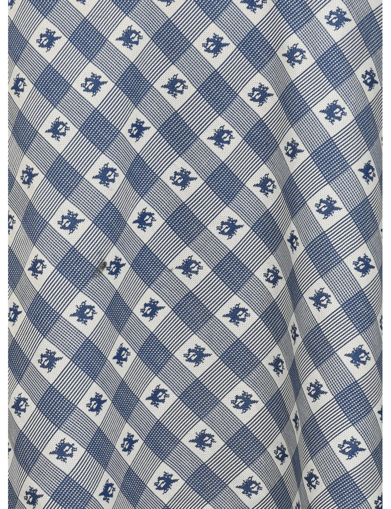 Checked Midi Skirt - S