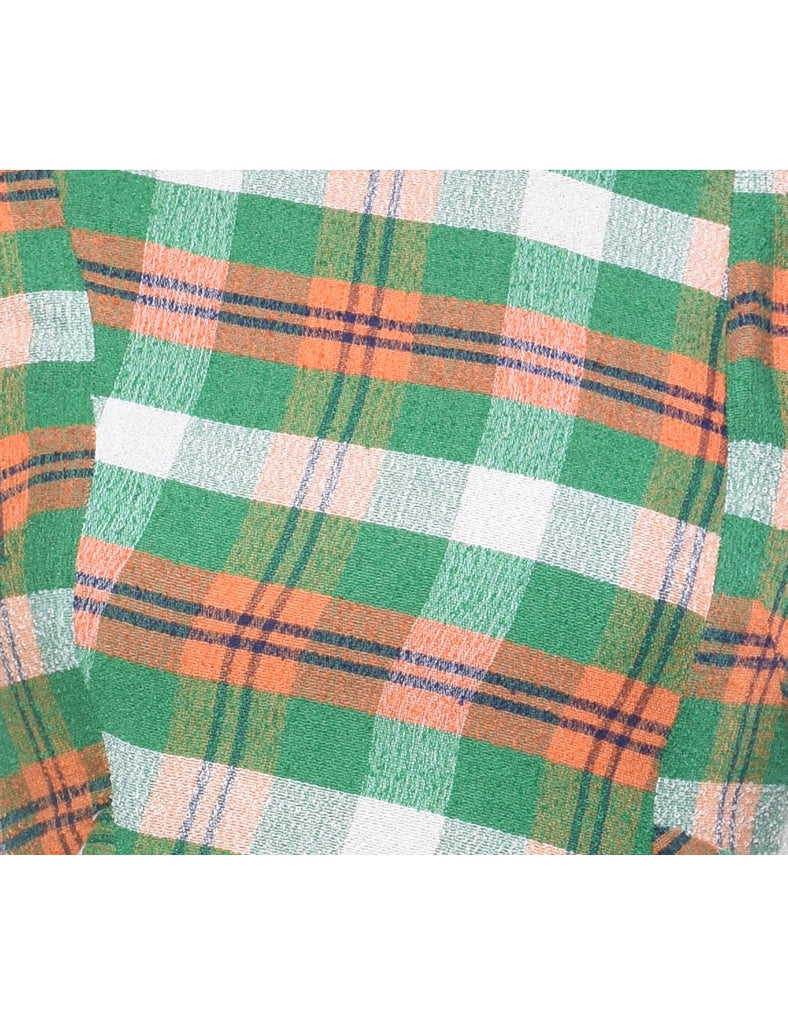 Checked Mini Dress - S