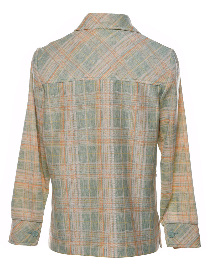 Checked Multi-Colour 1970s Jacket - M