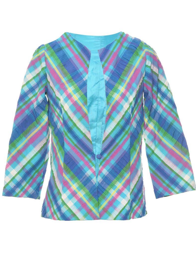 Checked Pattern Jacket - S