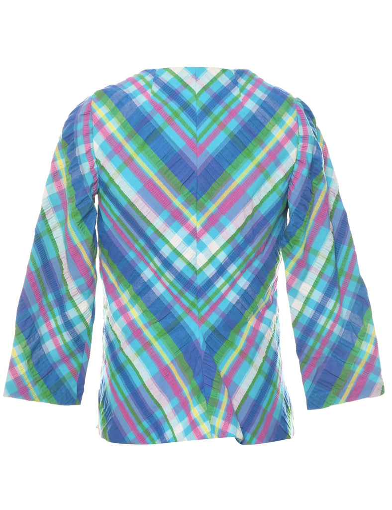 Checked Pattern Jacket - S