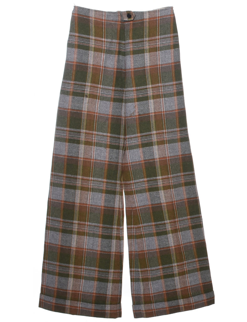 Checked Pattern Trousers - W26 L31