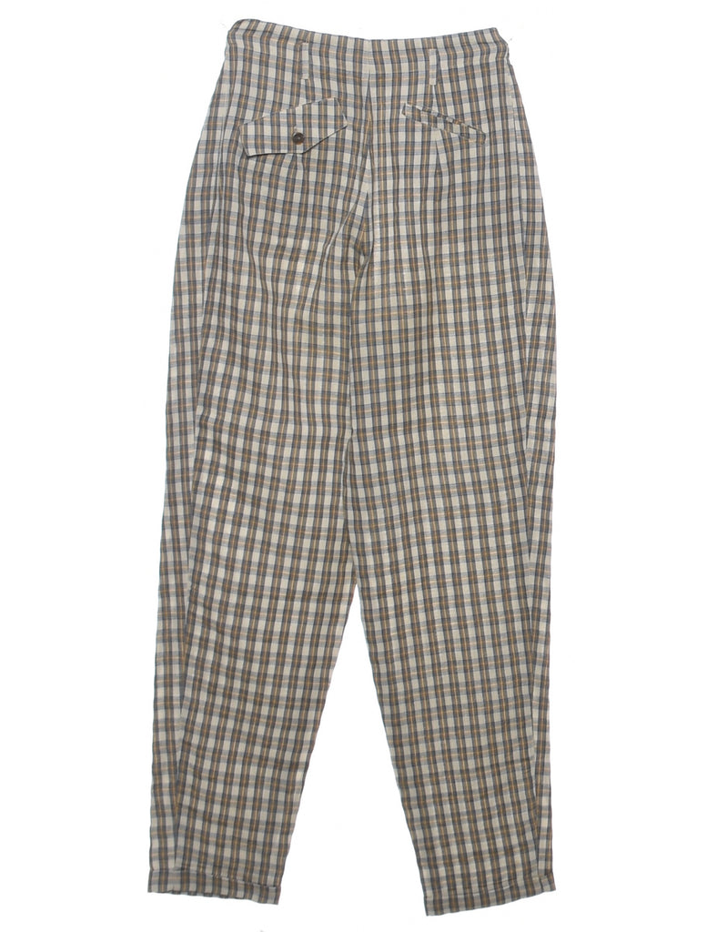 Checked Pattern Trousers - W28 L32
