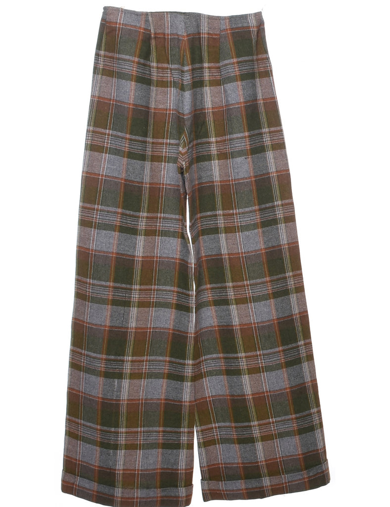 Checked Pattern Trousers - W26 L31