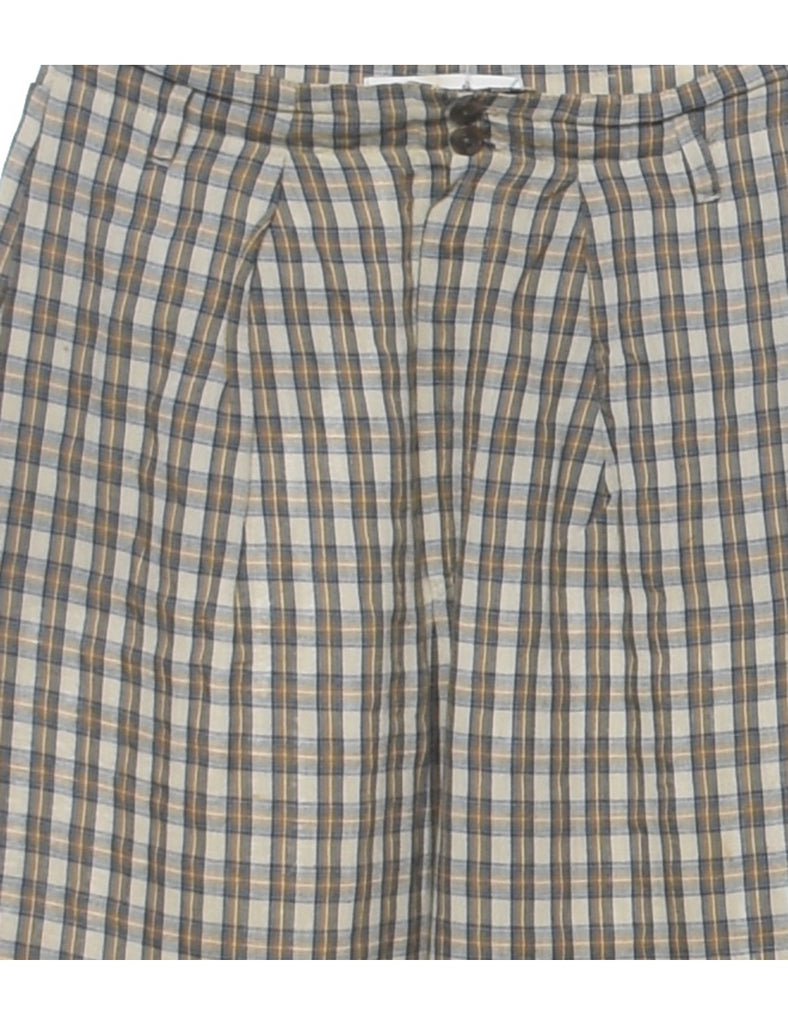 Checked Pattern Trousers - W28 L32