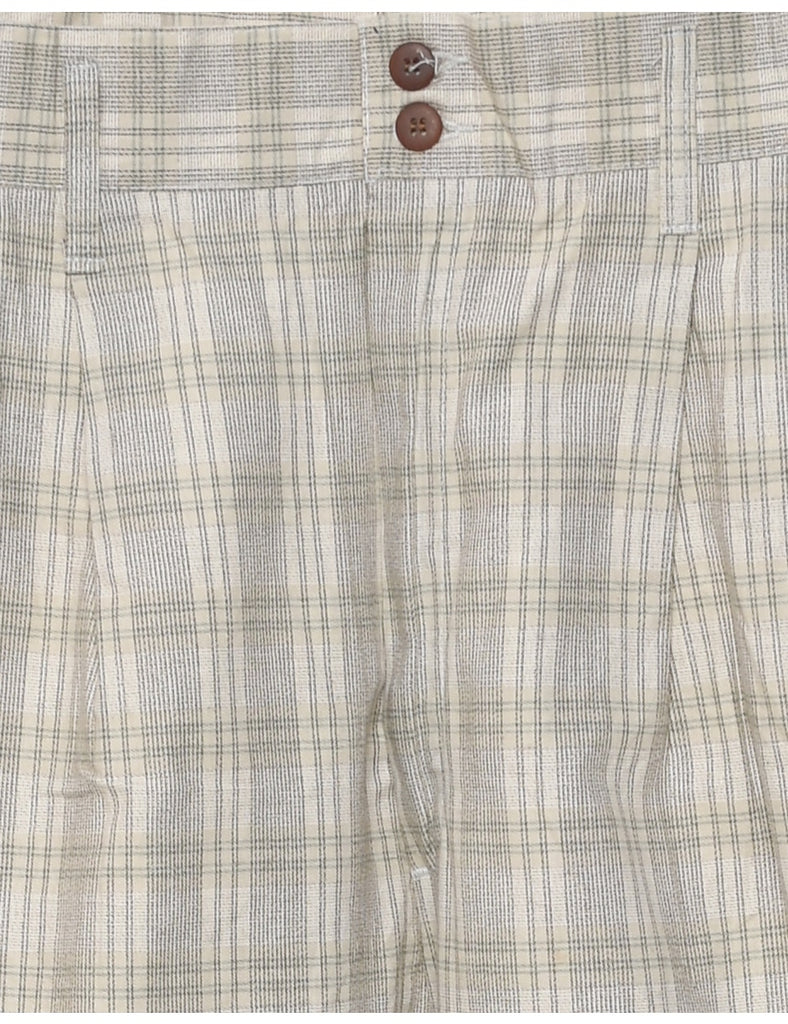 Checked Pattern Trousers - W34 L30
