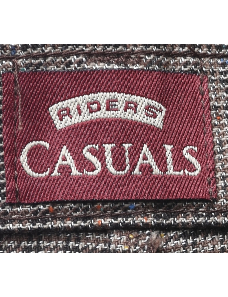 Checked Pattern Trousers - W31 L28