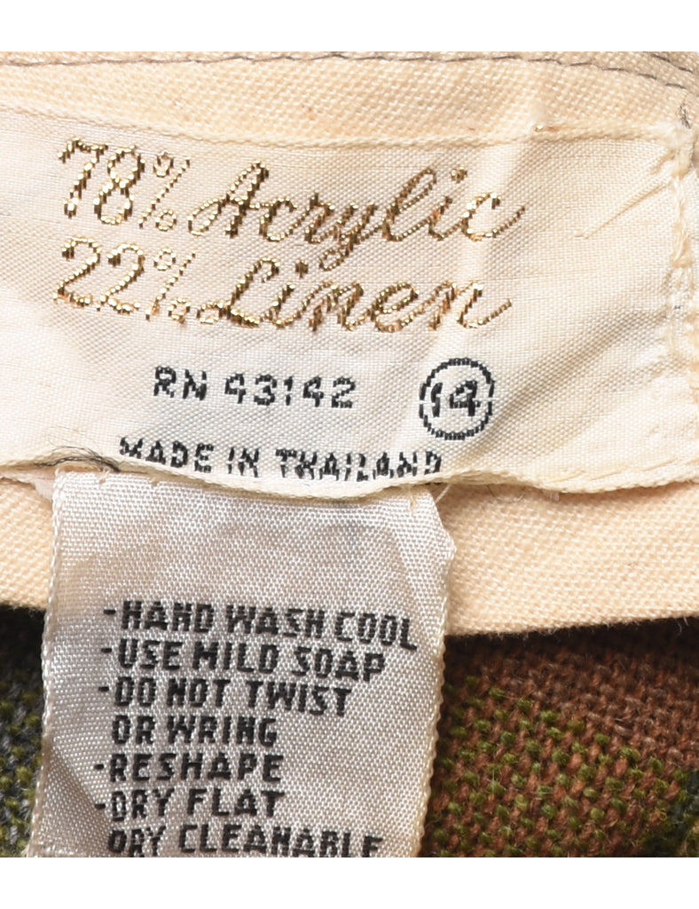 Checked Pattern Trousers - W26 L31