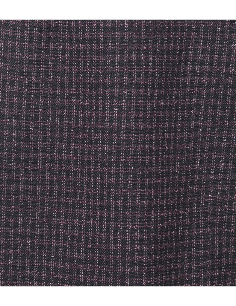 Checked Pencil Skirt - S