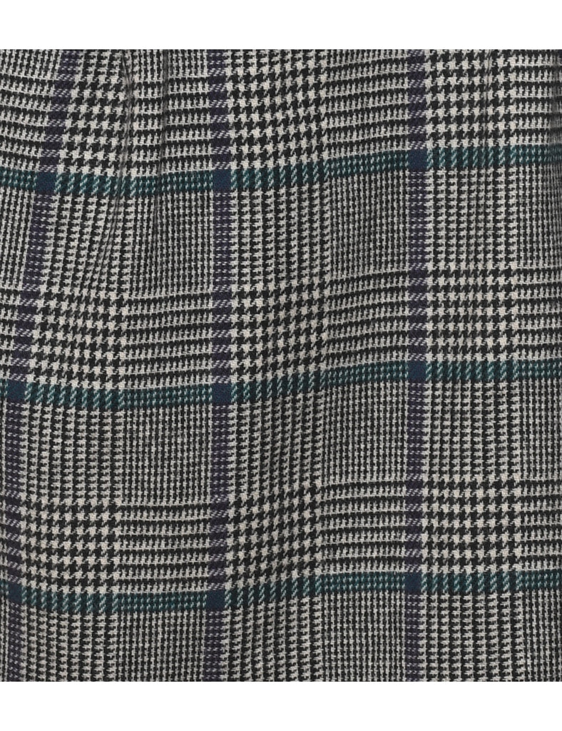 Checked Pencil Skirt - S