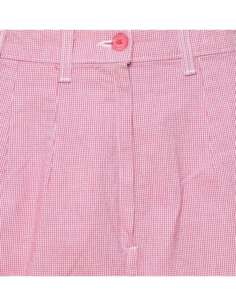 Checked Pencil Skirt - M