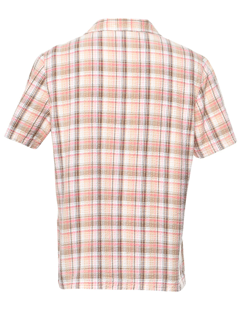 Checked Print Shirt - M