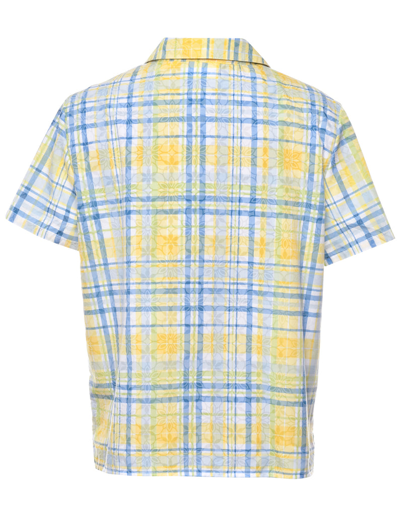Checked Print Shirt - M