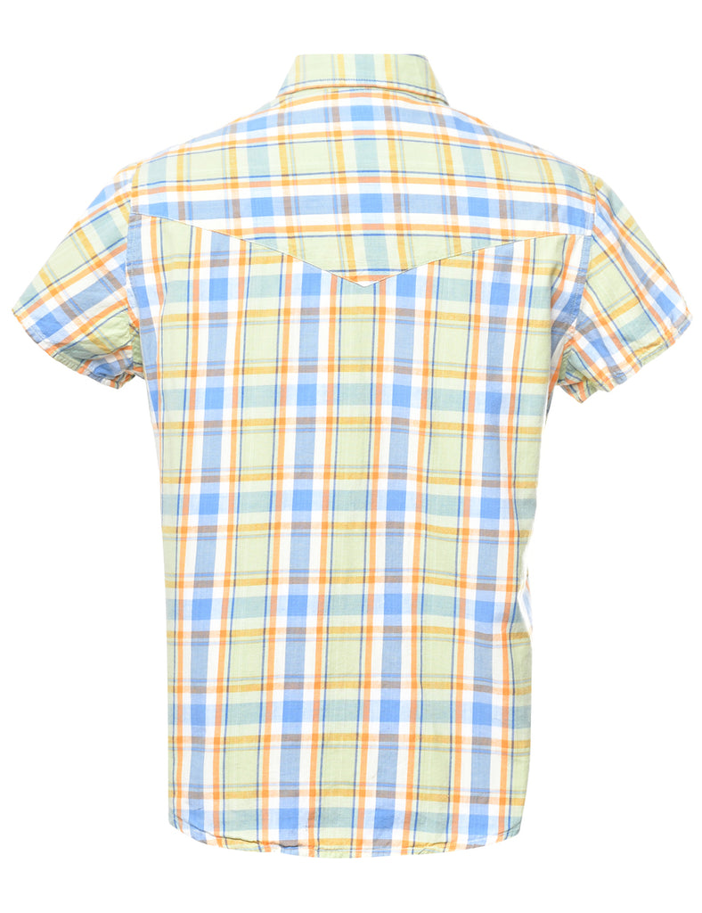Checked Print Shirt - M