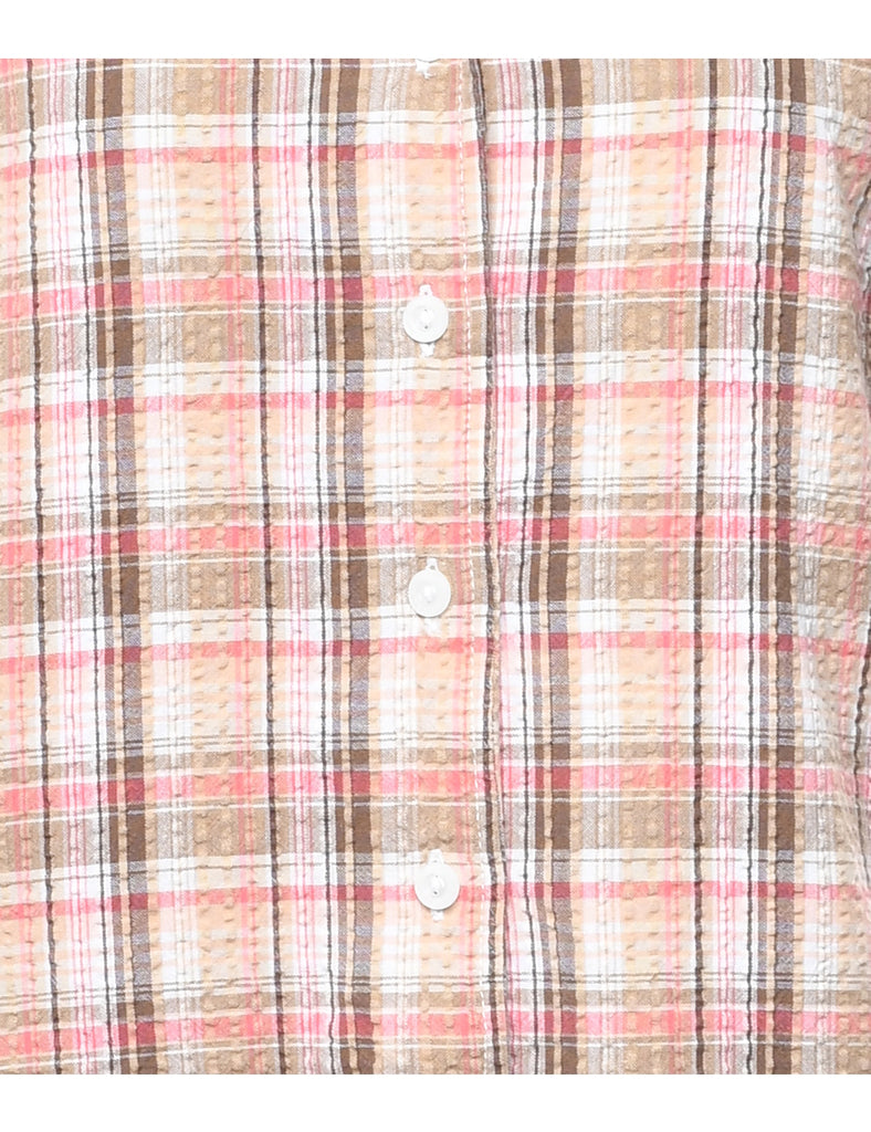 Checked Print Shirt - M