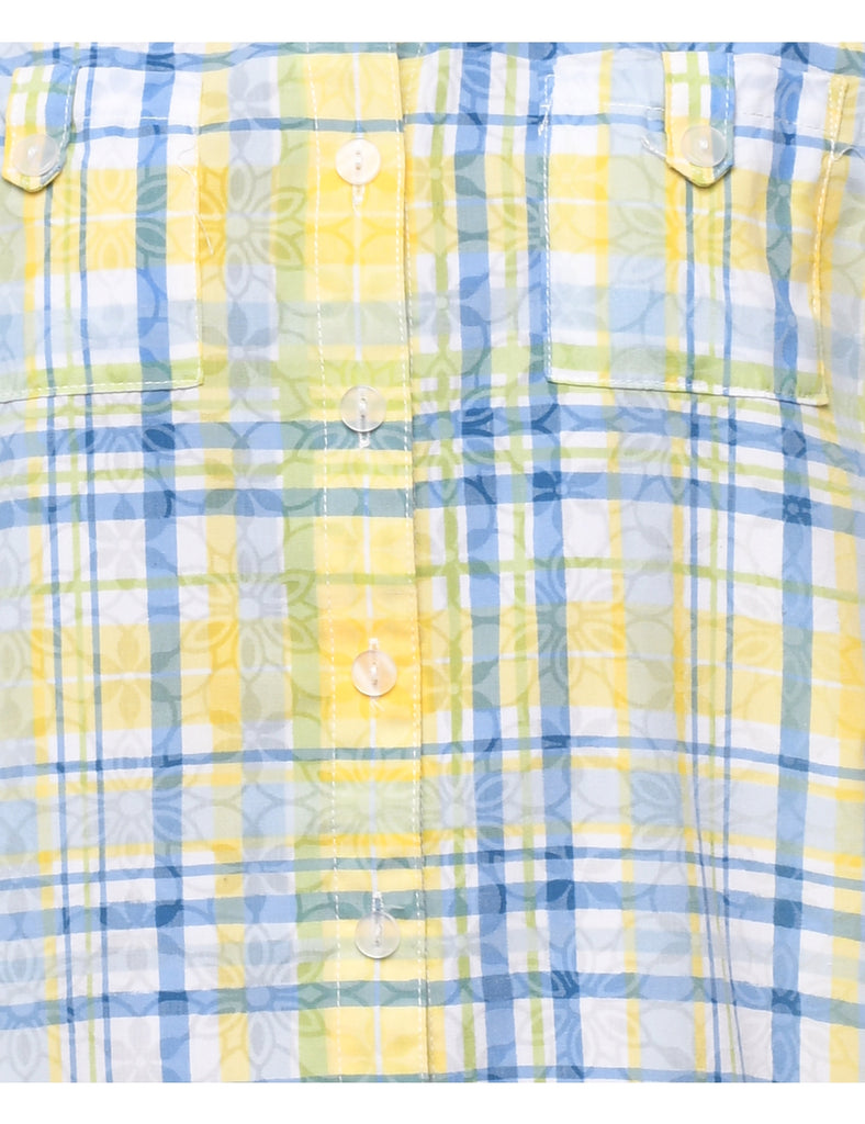 Checked Print Shirt - M
