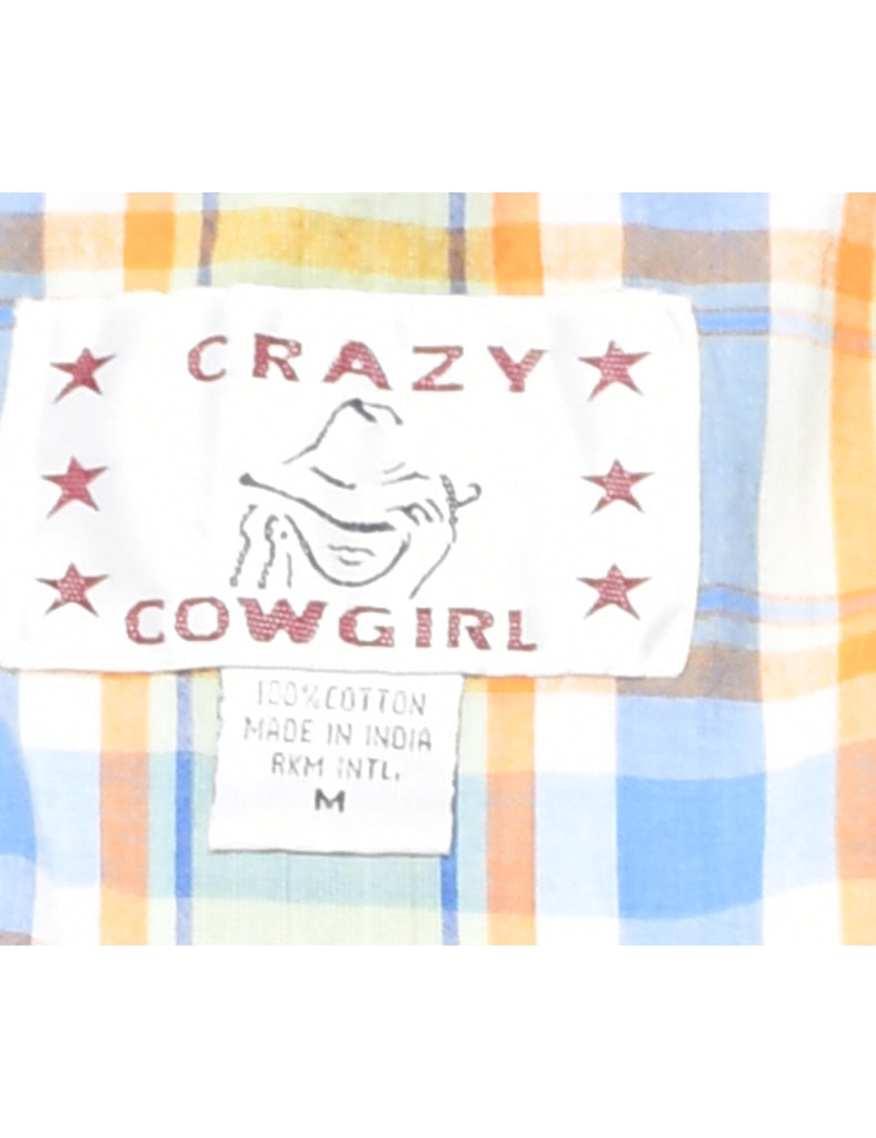 Checked Print Shirt - M